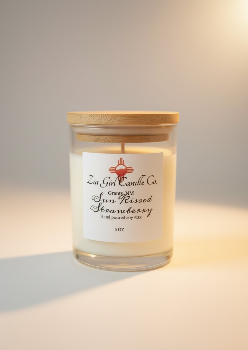 Sun Kissed Strawberry Candle